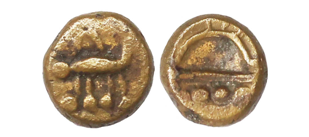 Arcot Nawabs, Muhammad Ali, (1749-95 AD), Walajah type, Copper Kasu fraction, 1.19 gms, Ob