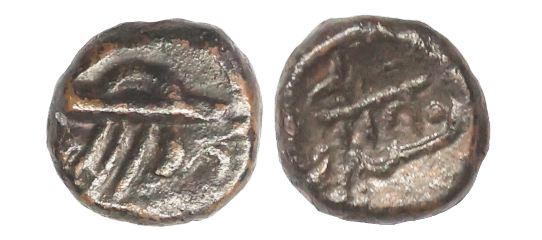 Arcot Nawabs, Muhammad Ali, (1749-95 AD), Walajah type, Copper Kasu Fraction, 1.28 gms, Ob
