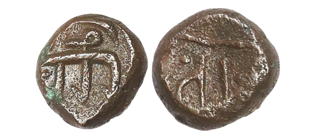 Arcot Nawabs, Muhammad Ali, (1749-95 AD), Walajah type, Copper Kasu Fraction, 1.51 gms, Ob
