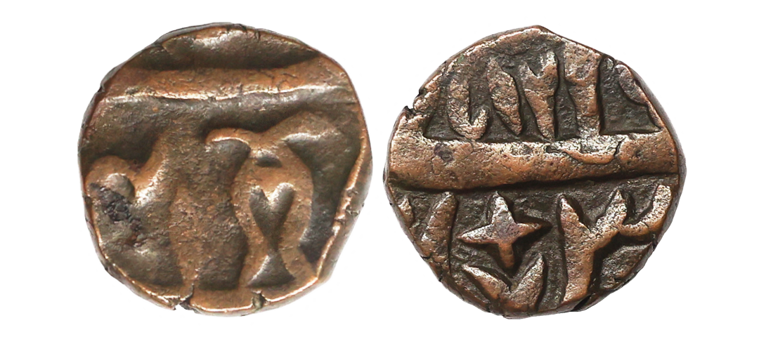 Awadh State, INO Shah Alam II, Copper ¼ Paisa, 5.46 gms, Najbabad Mint, AH 12xx, RY 41, ve