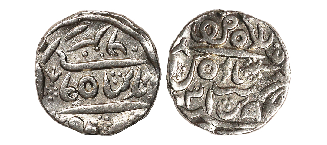 Bikaner State, Gaj Singh (AH 1159-1201, 1746-1786 AD), Silver Rupee, 11.22 gms, Baldat Bik