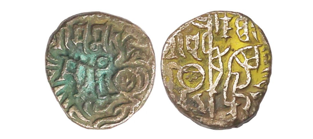 Chauhans of Ajmer, Prithvi Raja III (1179-1192 AD), Billon Jital, 3.05 gms, Obv. Horseman 