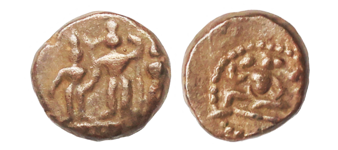 Vijayanagar Feudatories, Madurai Nayaka issue, (16-18c AD), Copper Kasu, 1.20 gms, about v