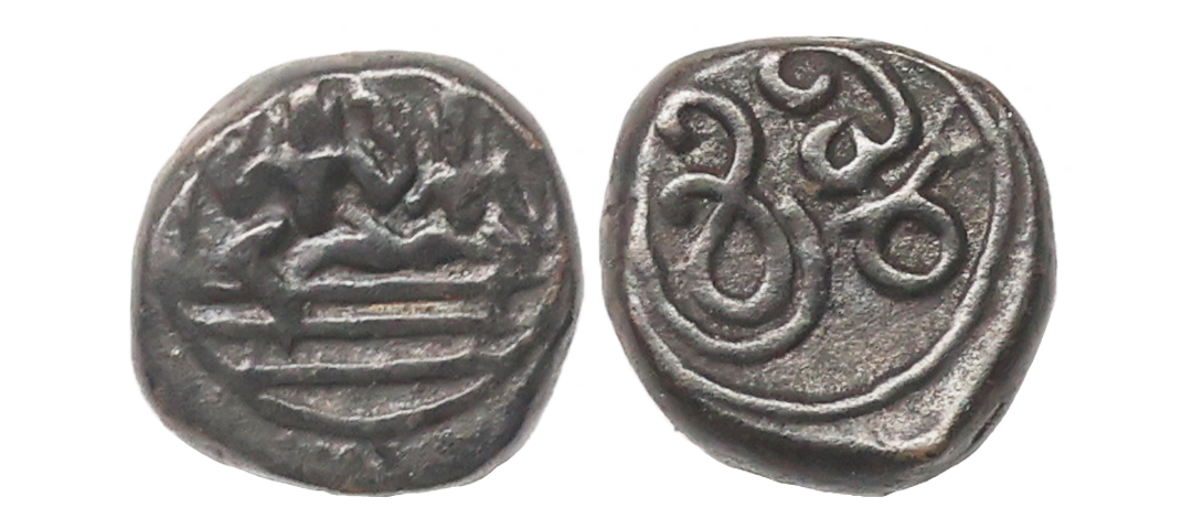 Vijayanagar Feudatories, Madurai Nayaka issue, (16-18c AD), Copper Kasu fraction, 1.72 gms