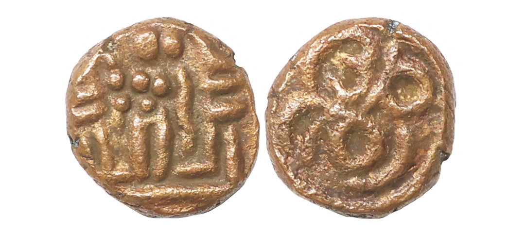 Vijayanagar Feudatories, Madurai Nayaka issue, (16-18c AD), Copper Kasu, 2.12 gms, about v