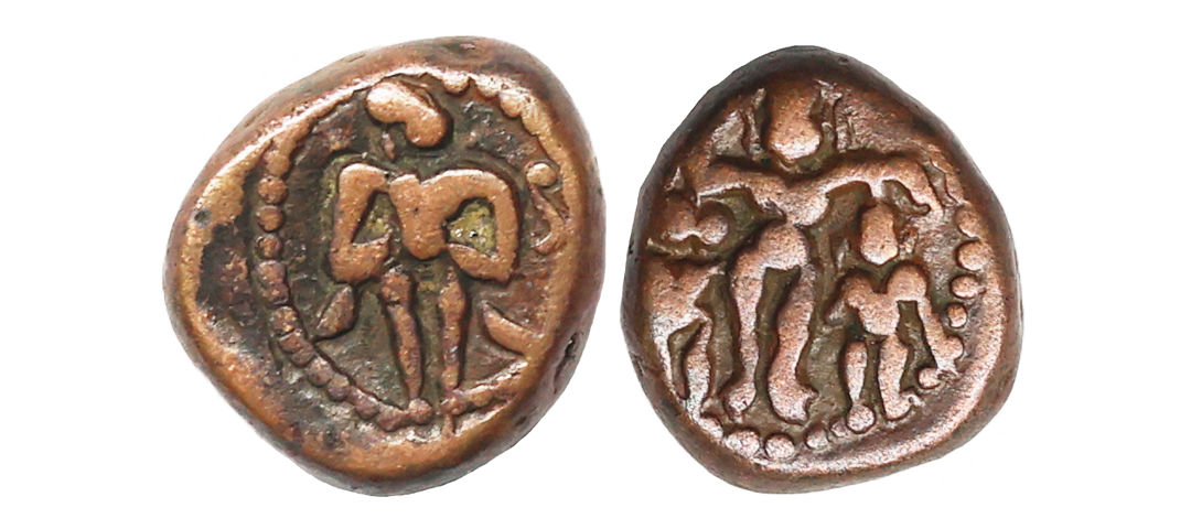 Medeival, Thanjuvar Nayaks, Copper Kasu, 3.40 gms, Ganesh #6.36, very fine, scarce.