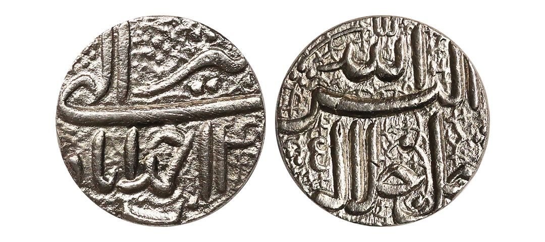 Akbar (AH 963-1014, 1556-1605 AD), Silver Rupee, 11.09 gms, Ahmadabad Mint, Ilahi Month Ti