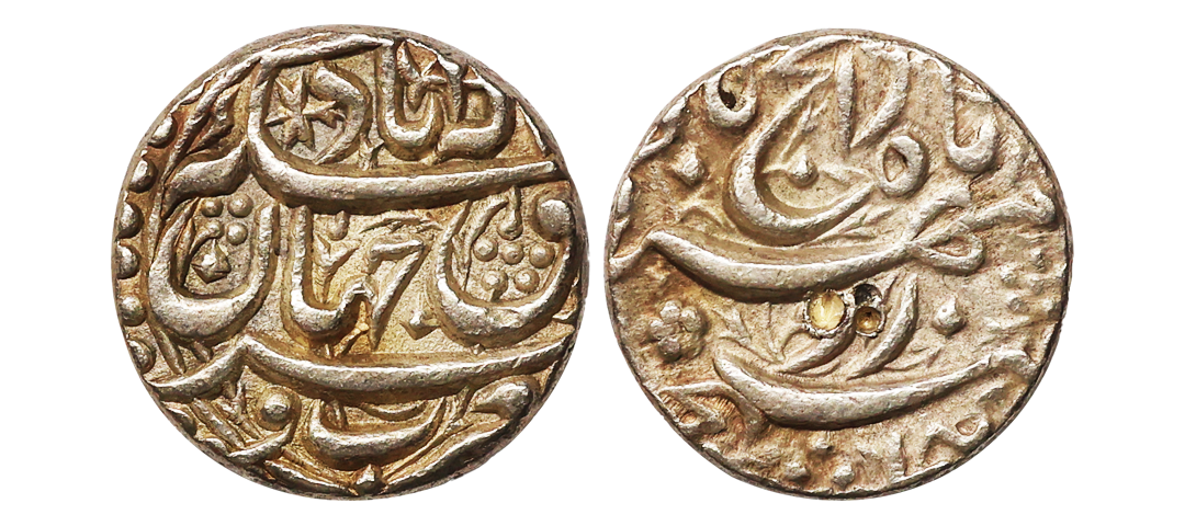 Akbar (AH 963-1014, 1556-1605 AD), Silver Rupee, 11.38 gms, Rebellion Issue of Jahangir, A