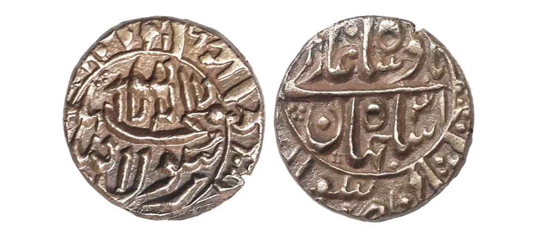 Shah Jahan (AH 1037-1068, 1628-1658 AD), Silver ½ Rupee, 5.71 gms, Surat Mint, RY 31, KM #