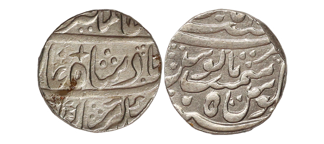 Alamgir II (AH 1167-1173, 1754-1759 AD), Silver Rupee, 11.32 gms, Najibabad Mint, RY 5, KM